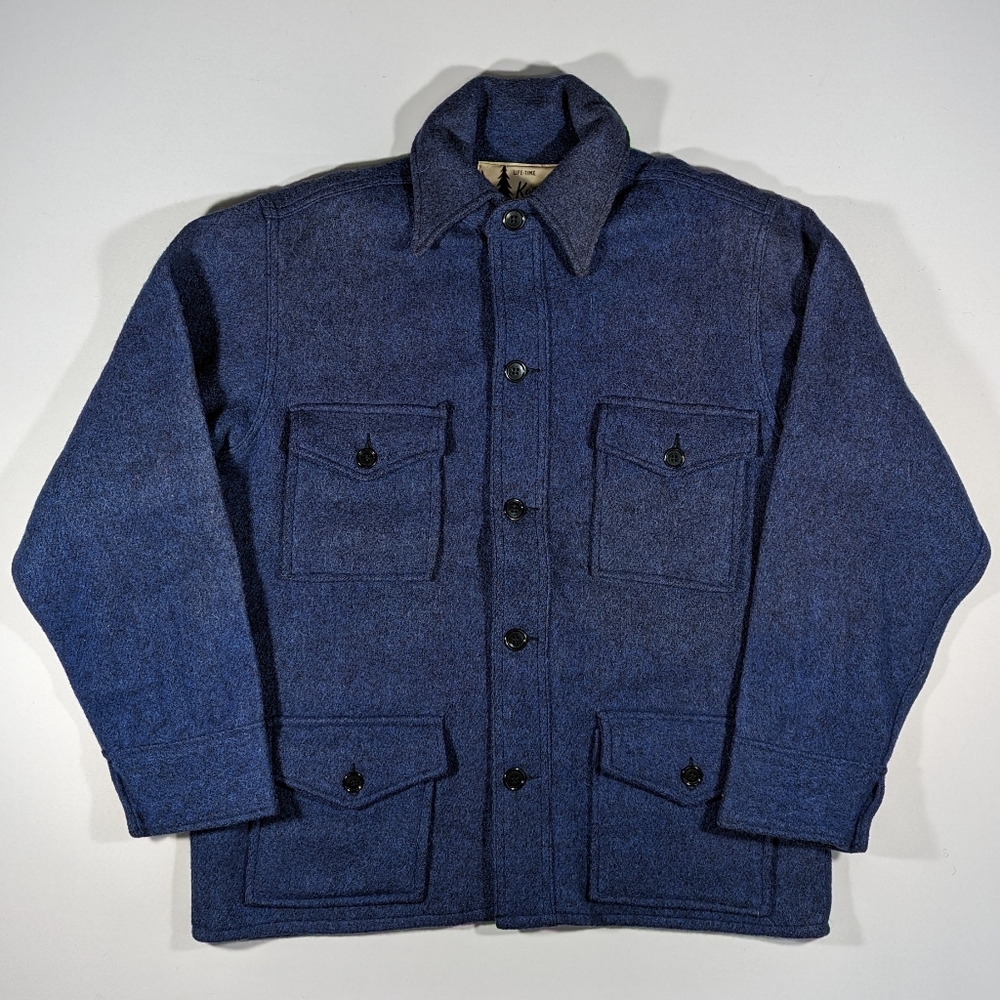 Vintage Karakul Hair Wool Choir Coat Size Large Northwood Dayton Ohio Blue 70s